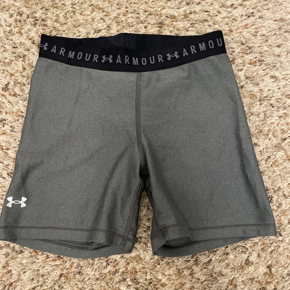 Under Armour Black and Gray Athletic Shorts